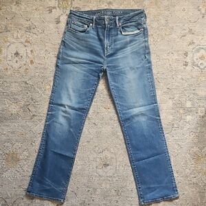 American Eagle Outfitters Men's Denim Blue Straight Jeans